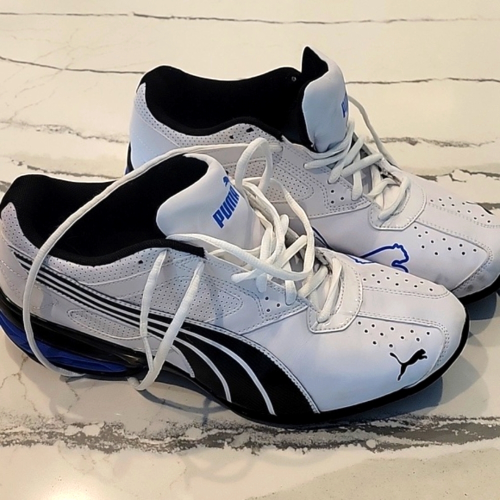 Puma Black White Blue size 9.5 men's